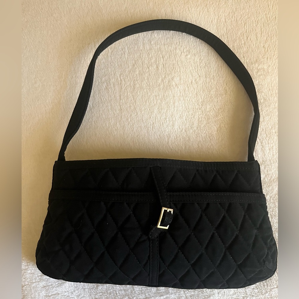 Vera Bradley. Classic‎ Quilted Black Short Shoulder Strap